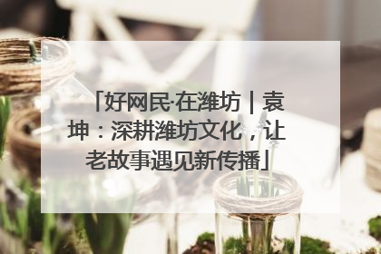 好网民·在潍坊｜袁坤：深耕潍坊文化，让老故事遇见新传播