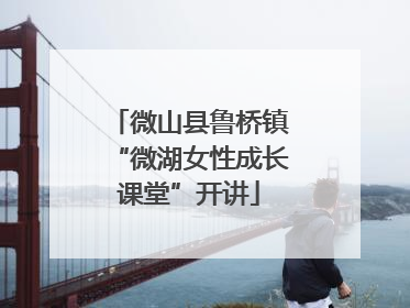 微山县鲁桥镇“微湖女性成长课堂”开讲