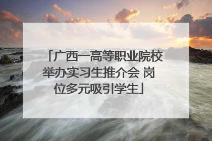 广西一高等职业院校举办实习生推介会 岗位多元吸引学生