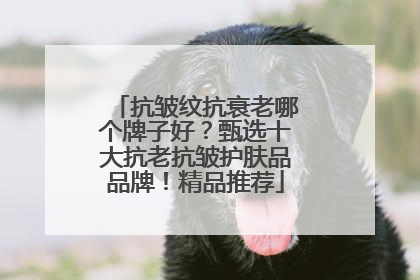 抗皱纹抗衰老哪个牌子好？甄选十大抗老抗皱护肤品品牌！精品推荐