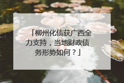 柳州化债获广西全力支持，当地财政债务形势如何？
