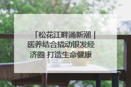 松花江畔涌新潮｜医养结合撬动银发经济圈 打造生命健康产业新样本