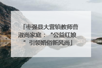 枣强县大营镇教师曹淑尚家庭：“公益红娘”引领婚俗新风尚