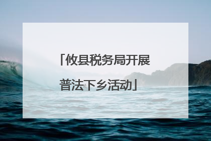 攸县税务局开展普法下乡活动