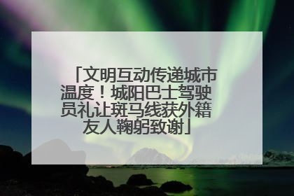 文明互动传递城市温度！城阳巴士驾驶员礼让斑马线获外籍友人鞠躬致谢