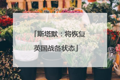 斯塔默：将恢复英国战备状态