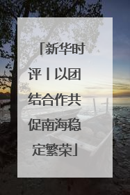 新华时评丨以团结合作共促南海稳定繁荣