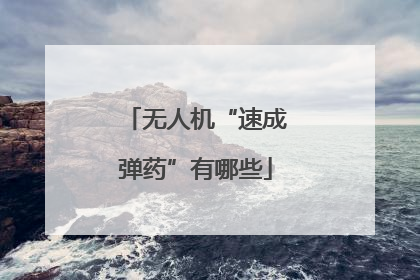 无人机“速成弹药”有哪些