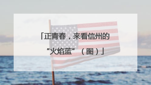 正青春，来看信州的“火焰蓝”（图）