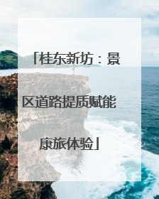 桂东新坊：景区道路提质赋能康旅体验