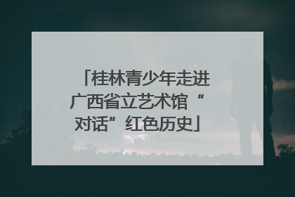 桂林青少年走进广西省立艺术馆“对话”红色历史