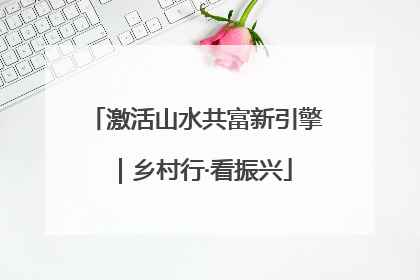 激活山水共富新引擎｜乡村行·看振兴