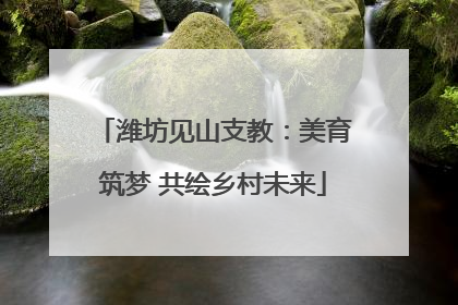 潍坊见山支教：美育筑梦 共绘乡村未来