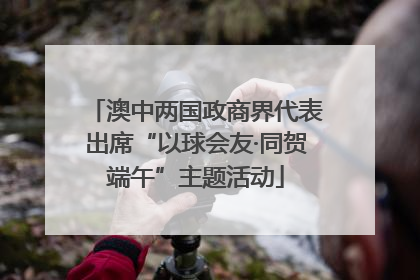 澳中两国政商界代表出席“以球会友·同贺端午”主题活动