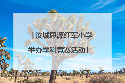 汝城思源红军小学举办学科竞赛活动