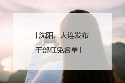 沈阳、大连发布干部任免名单