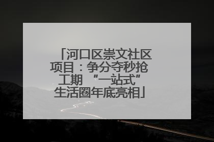 河口区崇文社区项目：争分夺秒抢工期 “一站式”生活圈年底亮相