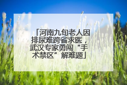 河南九旬老人因排尿难跨省求医，武汉专家勇闯“手术禁区”解难题