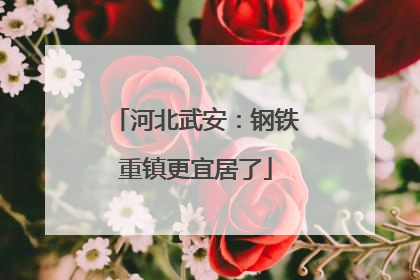 河北武安：钢铁重镇更宜居了