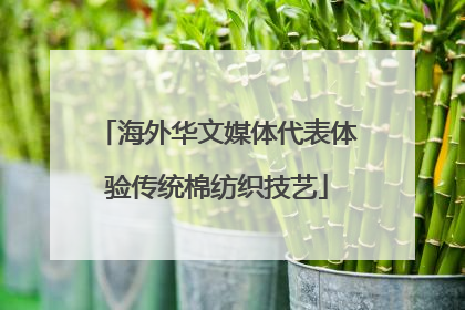 海外华文媒体代表体验传统棉纺织技艺