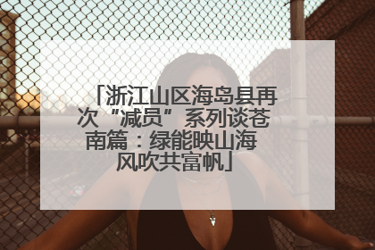 浙江山区海岛县再次“减员”系列谈苍南篇：绿能映山海 风吹共富帆