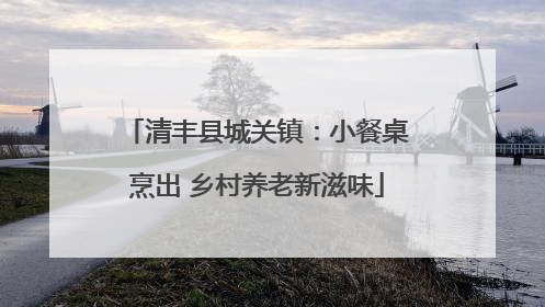 清丰县城关镇：小餐桌烹出 乡村养老新滋味