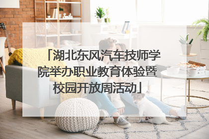 湖北东风汽车技师学院举办职业教育体验暨校园开放周活动