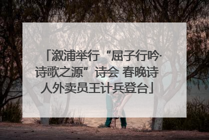 溆浦举行“屈子行吟·诗歌之源”诗会 春晚诗人外卖员王计兵登台