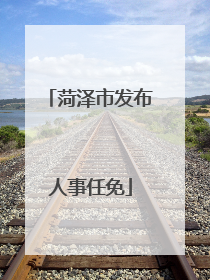 菏泽市发布人事任免