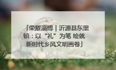 荣耀淄博｜沂源县东里镇：以“礼”为笔 绘就新时代乡风文明画卷