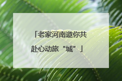 老家河南邀你共赴心动旅“城”