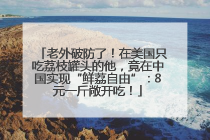 老外破防了！在美国只吃荔枝罐头的他，竟在中国实现“鲜荔自由”：8元一斤敞开吃！
