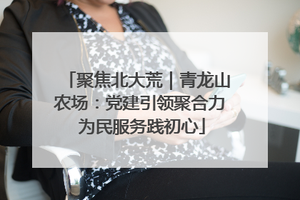 聚焦北大荒｜青龙山农场：党建引领聚合力 为民服务践初心