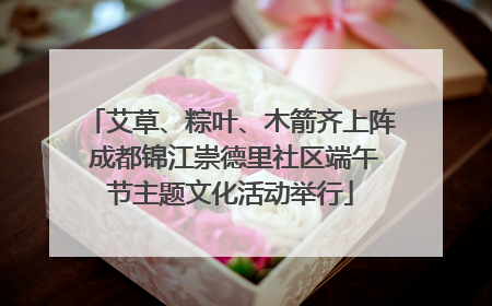 艾草、粽叶、木箭齐上阵 成都锦江崇德里社区端午节主题文化活动举行