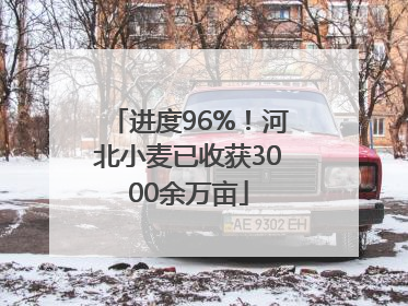 进度96%！河北小麦已收获3000余万亩