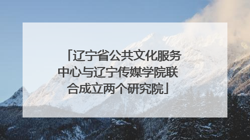 辽宁省公共文化服务中心与辽宁传媒学院联合成立两个研究院