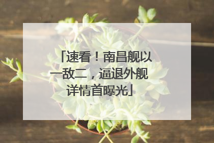 速看！南昌舰以一敌二，逼退外舰详情首曝光