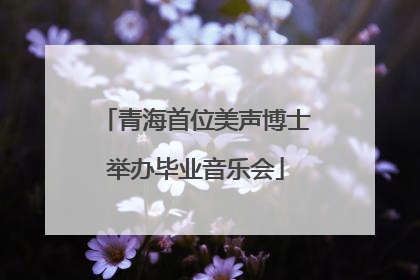 青海首位美声博士举办毕业音乐会