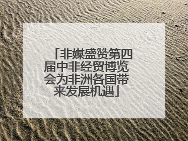 非媒盛赞第四届中非经贸博览会为非洲各国带来发展机遇