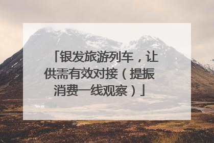 银发旅游列车，让供需有效对接（提振消费一线观察）