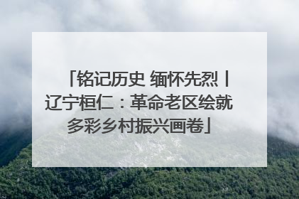 铭记历史 缅怀先烈丨辽宁桓仁：革命老区绘就多彩乡村振兴画卷