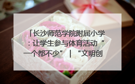 长沙师范学院附属小学：让学生参与体育活动“一个都不少”｜“文明创建耀三湘”专栏