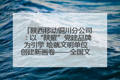 陕西移动铜川分公司：以“陕耀”党建品牌为引擎 绘就文明单位创建新画卷——全国文明单位创建纪实