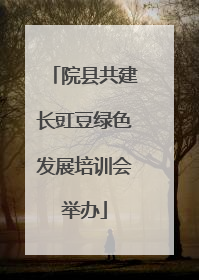 院县共建长豇豆绿色发展培训会举办