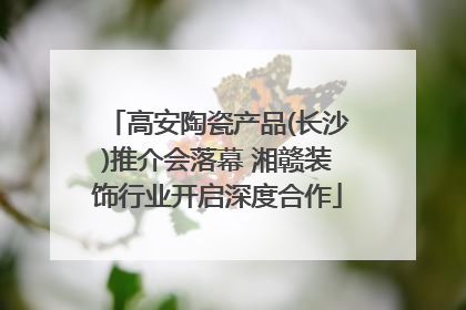 高安陶瓷产品(长沙)推介会落幕 湘赣装饰行业开启深度合作