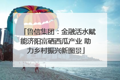 鲁信集团：金融活水赋能济阳富硒西瓜产业 助力乡村振兴新图景