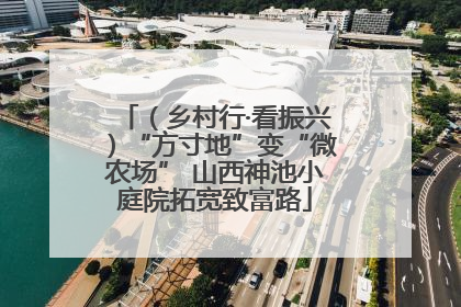 （乡村行·看振兴）“方寸地”变“微农场” 山西神池小庭院拓宽致富路