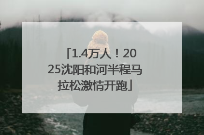 1.4万人！2025沈阳和河半程马拉松激情开跑