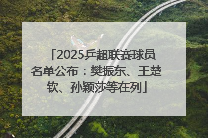 2025乒超联赛球员名单公布：樊振东、王楚钦、孙颖莎等在列