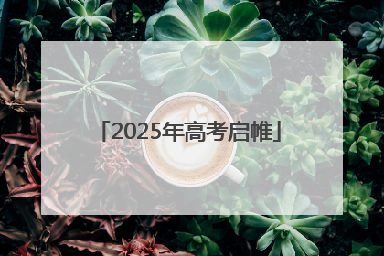 2025年高考启帷